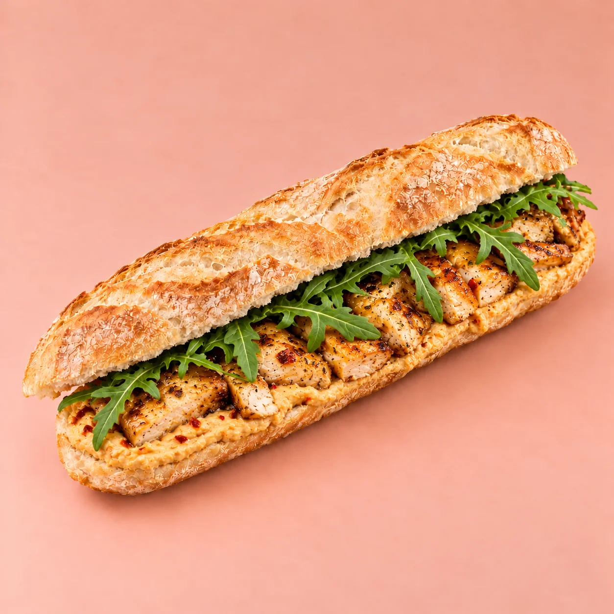 Grilled Chicken & Spicy Hummus