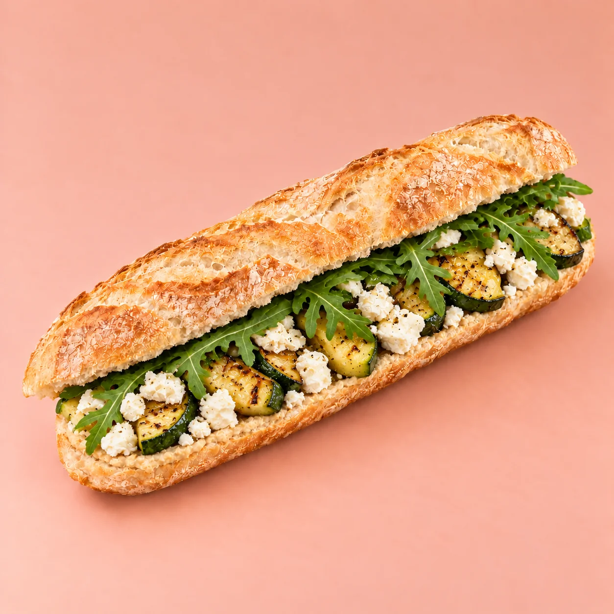 Feta & Grilled Courgette Baguette