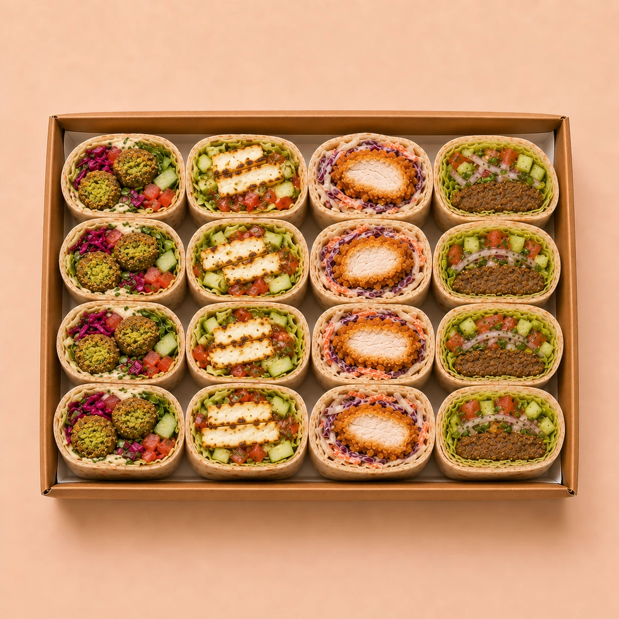 16 Half Wraps of Your Choice