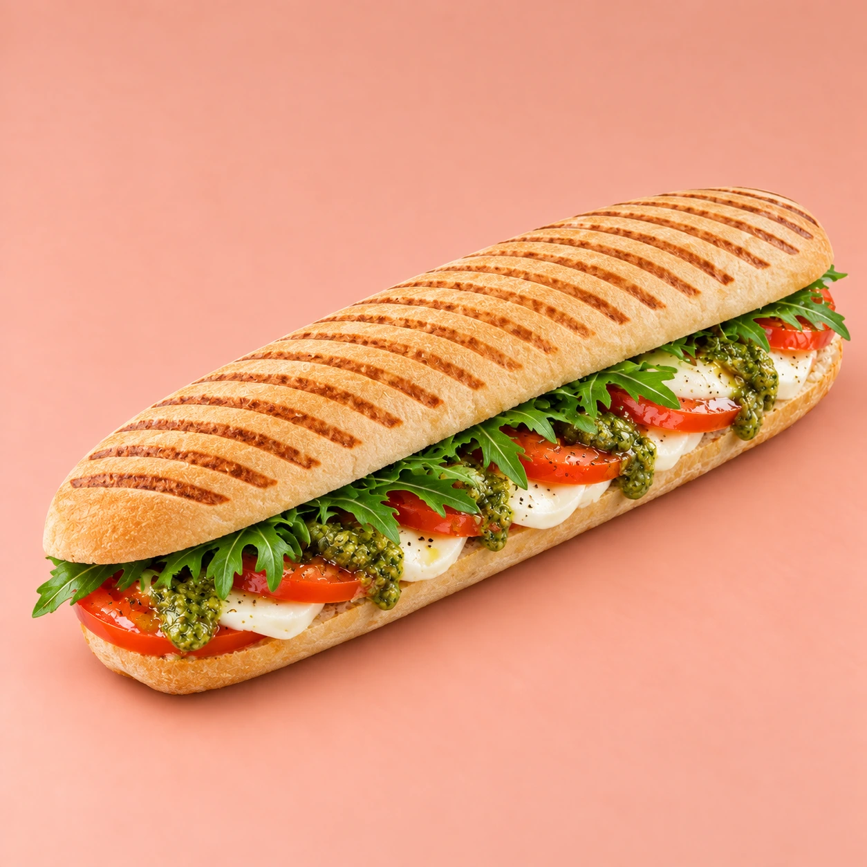 Panini Caprese — Grilled