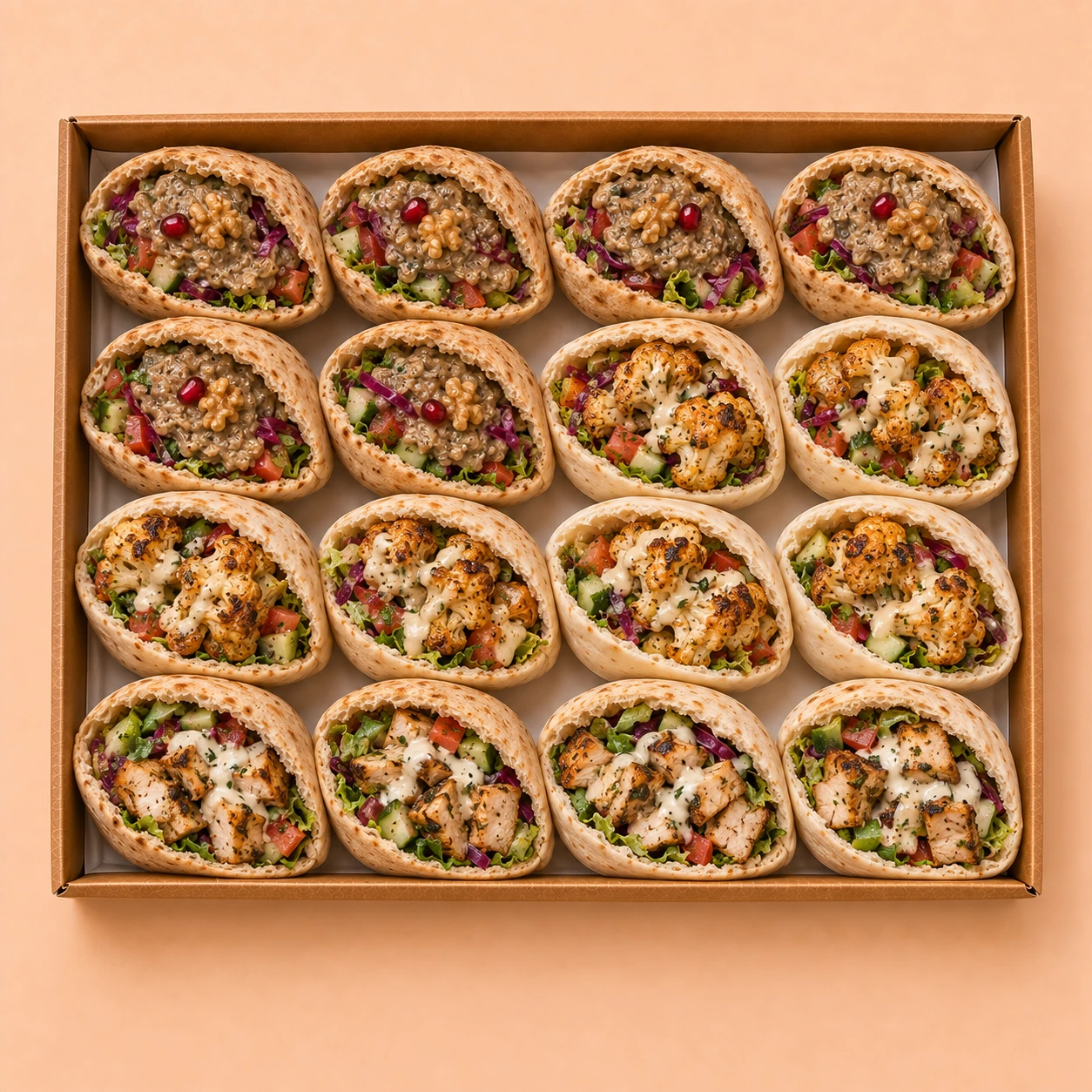 16 Half Pitas of Your Choice